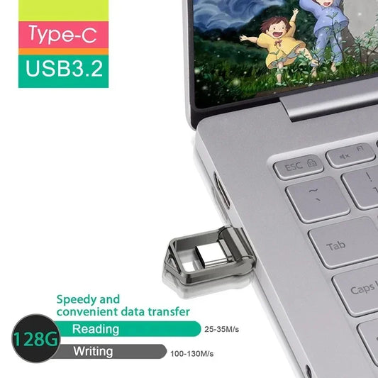 Xiaomi 2TB USB 3.2 Flash Drive High Speed Type-C Interface Dual-Use Flash Memory 512GB 1TB Stick For Phone Windows 11 Computer